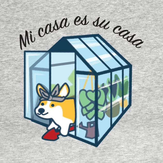 Corgi in a Greenhouse by Buenos Biscuits